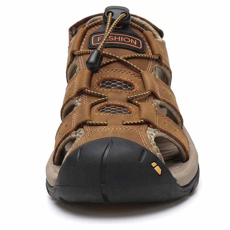 Nuevas sandalias de playa transpirables para hombre - Camel
