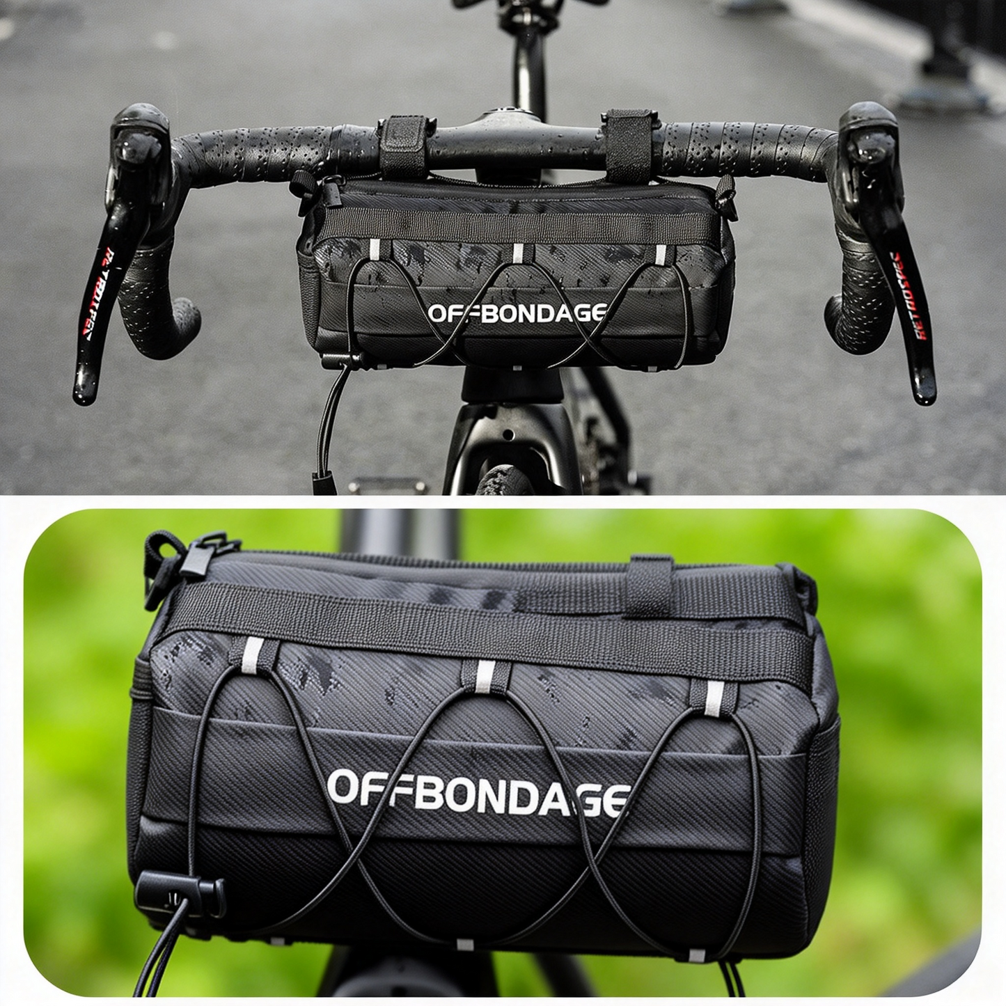 Bolsa de Manillar para Bicicleta Grande Capacidad | Bolsa Frontal Impermeable para MTB y Carretera