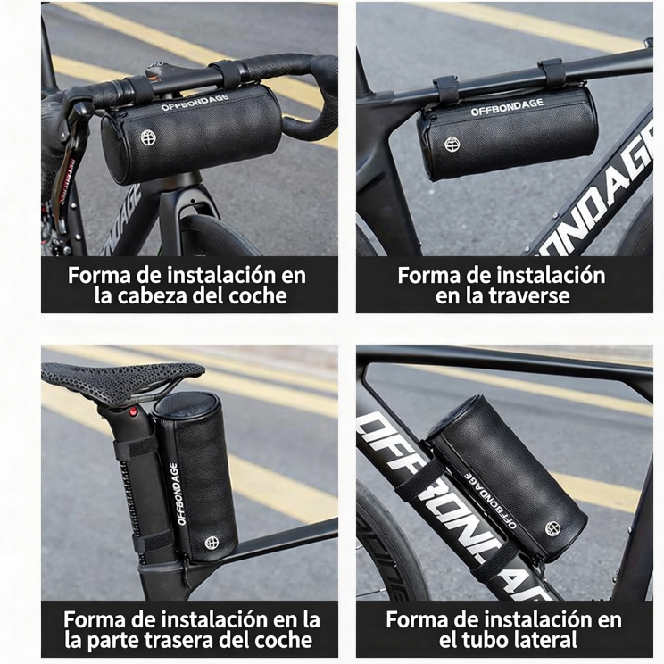 Bolsa Frontal Impermeable para Bicicleta MTB de Gran Capacidad