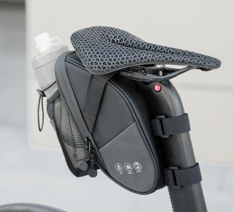 Bolsa Trasera para Bicicleta con Portabidón | Bolsa de Sillín Reflectante para MTB y Carretera