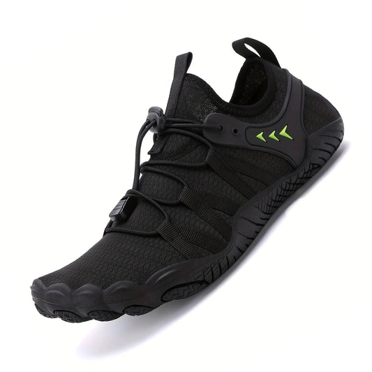 Zapatillas barefoot deportivas: transpirables, ligeras y con puntera ancha Negro