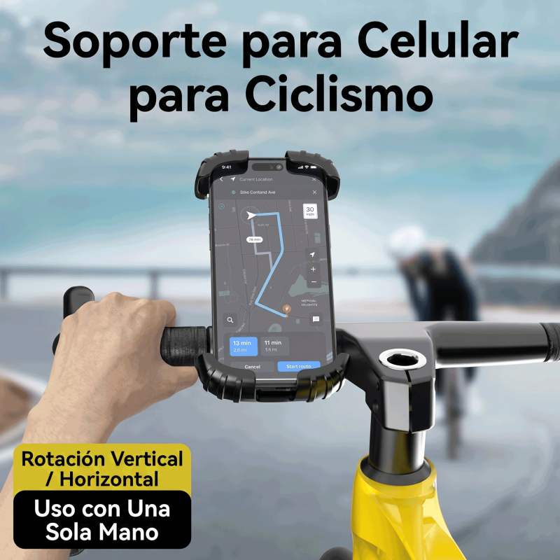 Soporte de Móvil para Bicicleta: Carretera y Montaña