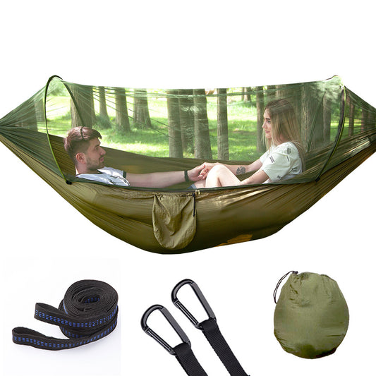 Hamaca de Camping Automática con Mosquitera, Nailon para 1-2 Personas