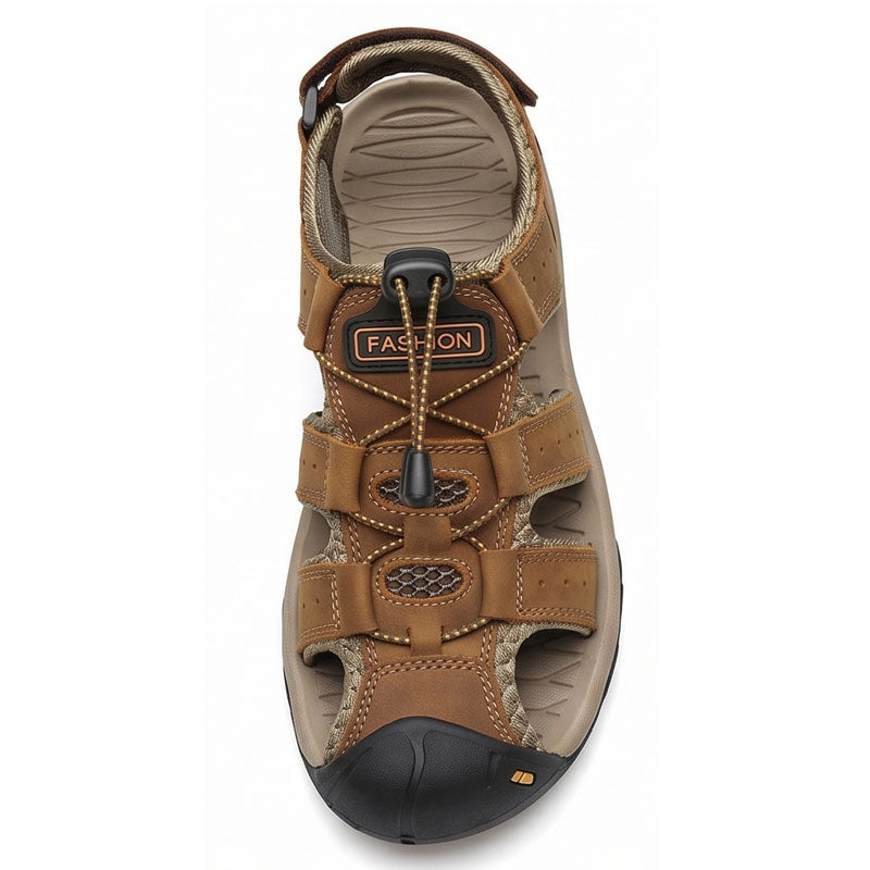 Nuevas sandalias de playa transpirables para hombre - Camel