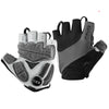 Guantes de Ciclismo con Gel y Medio Dedo Negro