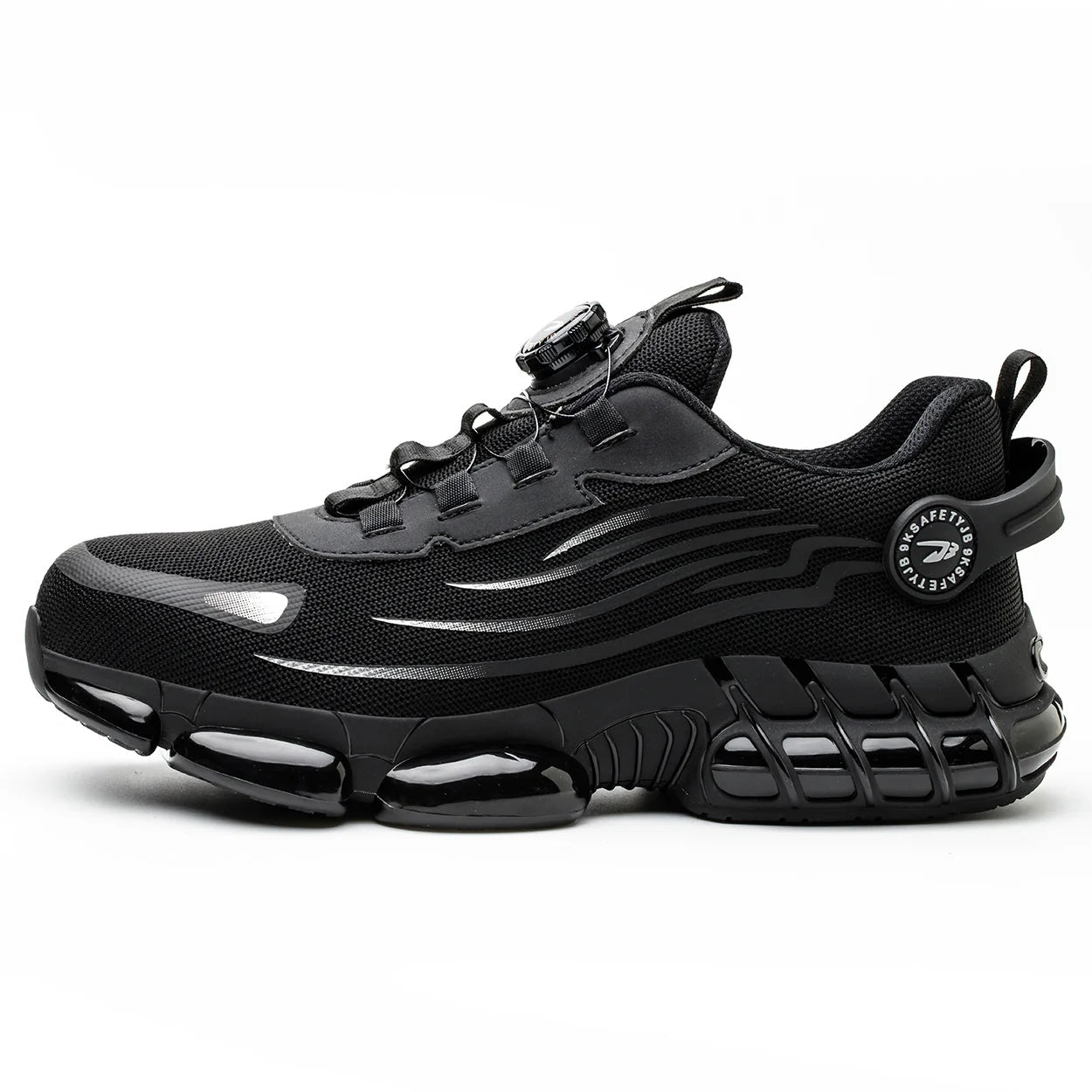 Zapatos de seguridad con punta de acero para hombre Negro