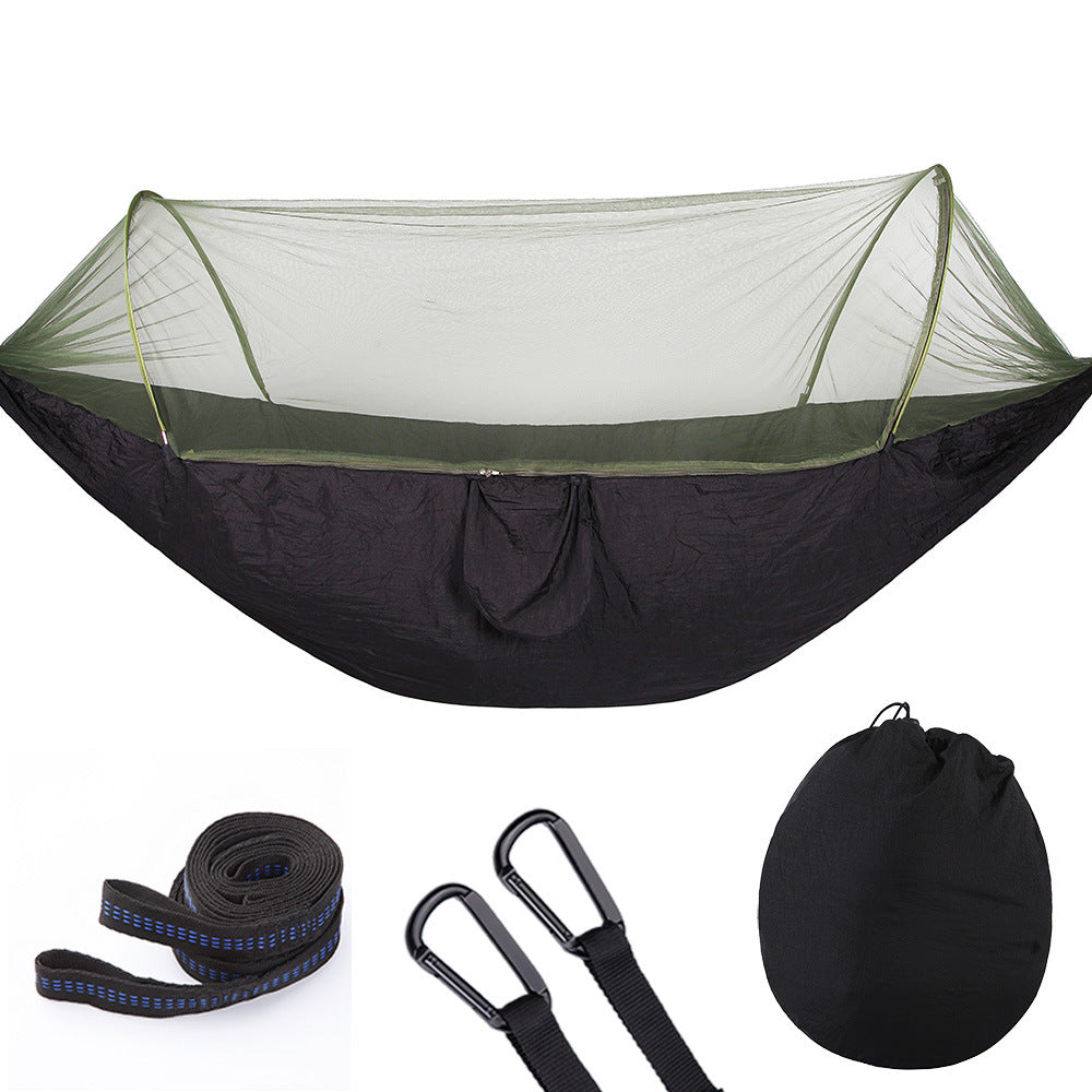 Hamaca de Camping Automática con Mosquitera, Nailon para 1-2 Personas