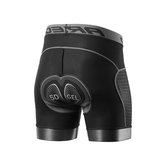Culotte Interior Ciclismo Hombre | Badana Acolchada Transpirable MTB y Carretera gris claro