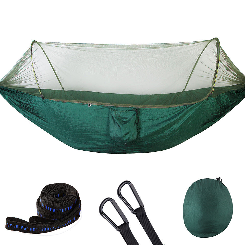Hamaca de Camping Automática con Mosquitera, Nailon para 1-2 Personas