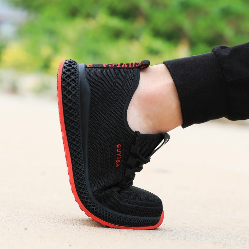 Zapatos de seguridad S1 ligeros, con punta de acero y transpirables