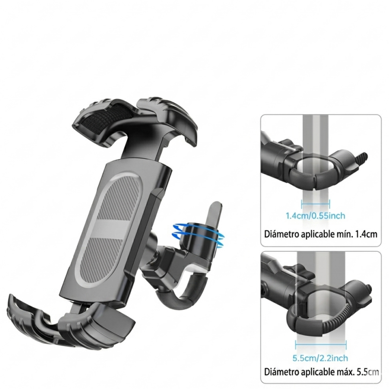 Soporte de Móvil para Bicicleta: Carretera y Montaña