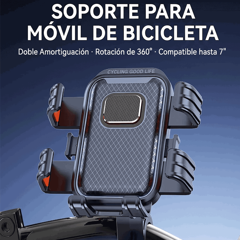 Soporte de Manillar Premium para Móvil - Universal para Bici y Patinete