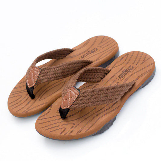 Chanclas Playeras Antideslizantes Hombre  Marrón