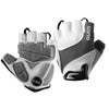 Guantes de Ciclismo con Gel y Medio Dedo Blanco