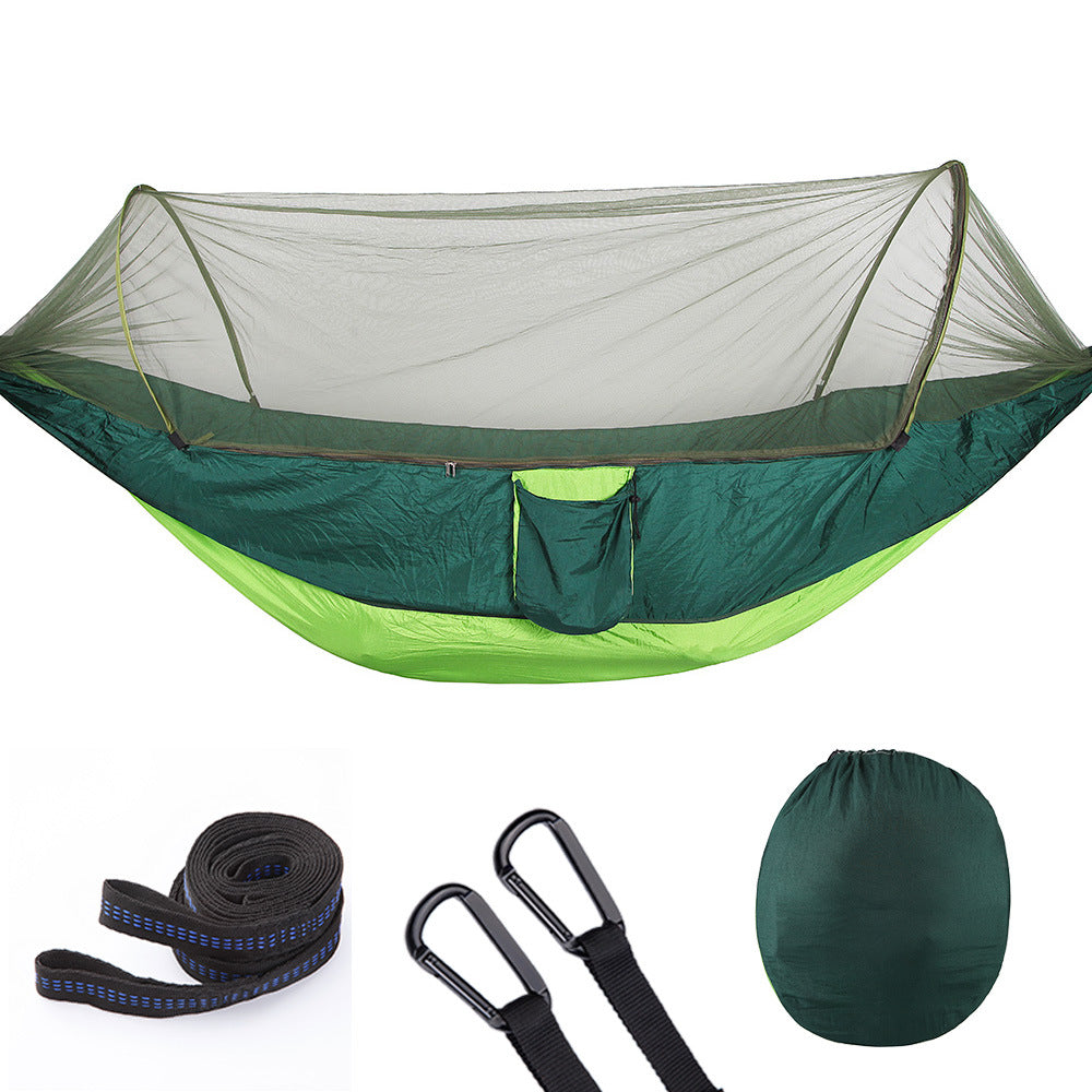 Hamaca de Camping Automática con Mosquitera, Nailon para 1-2 Personas