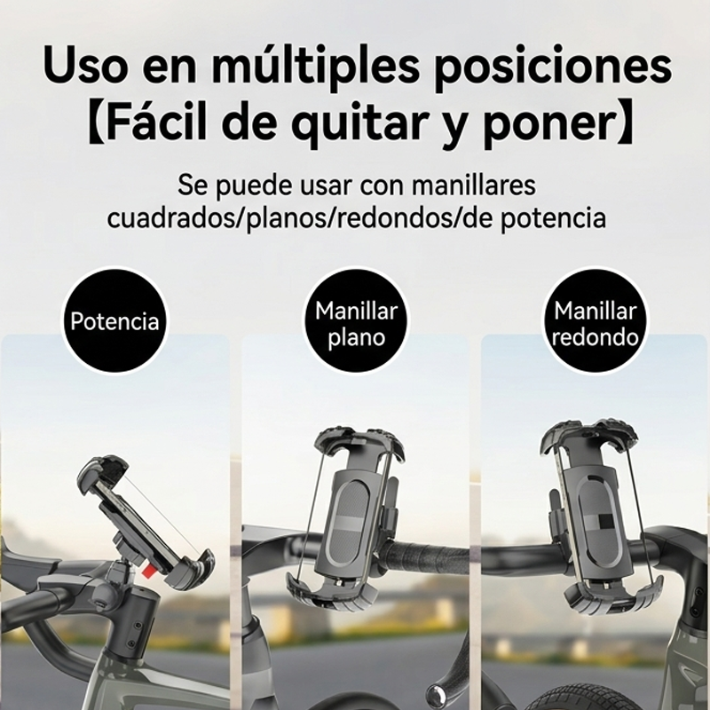 Soporte de Móvil para Bicicleta: Carretera y Montaña