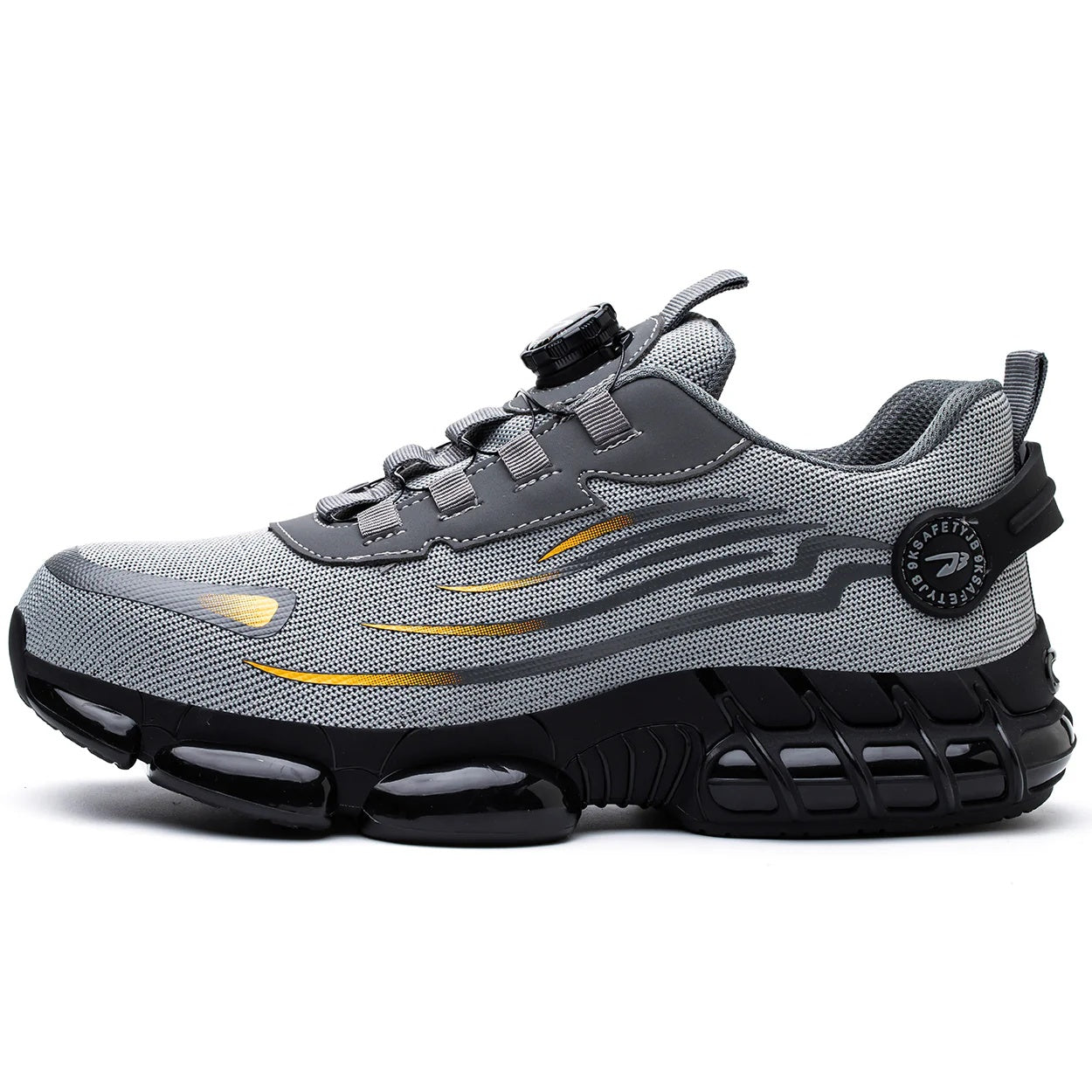 Zapatos de seguridad con punta de acero para hombre Gris claro