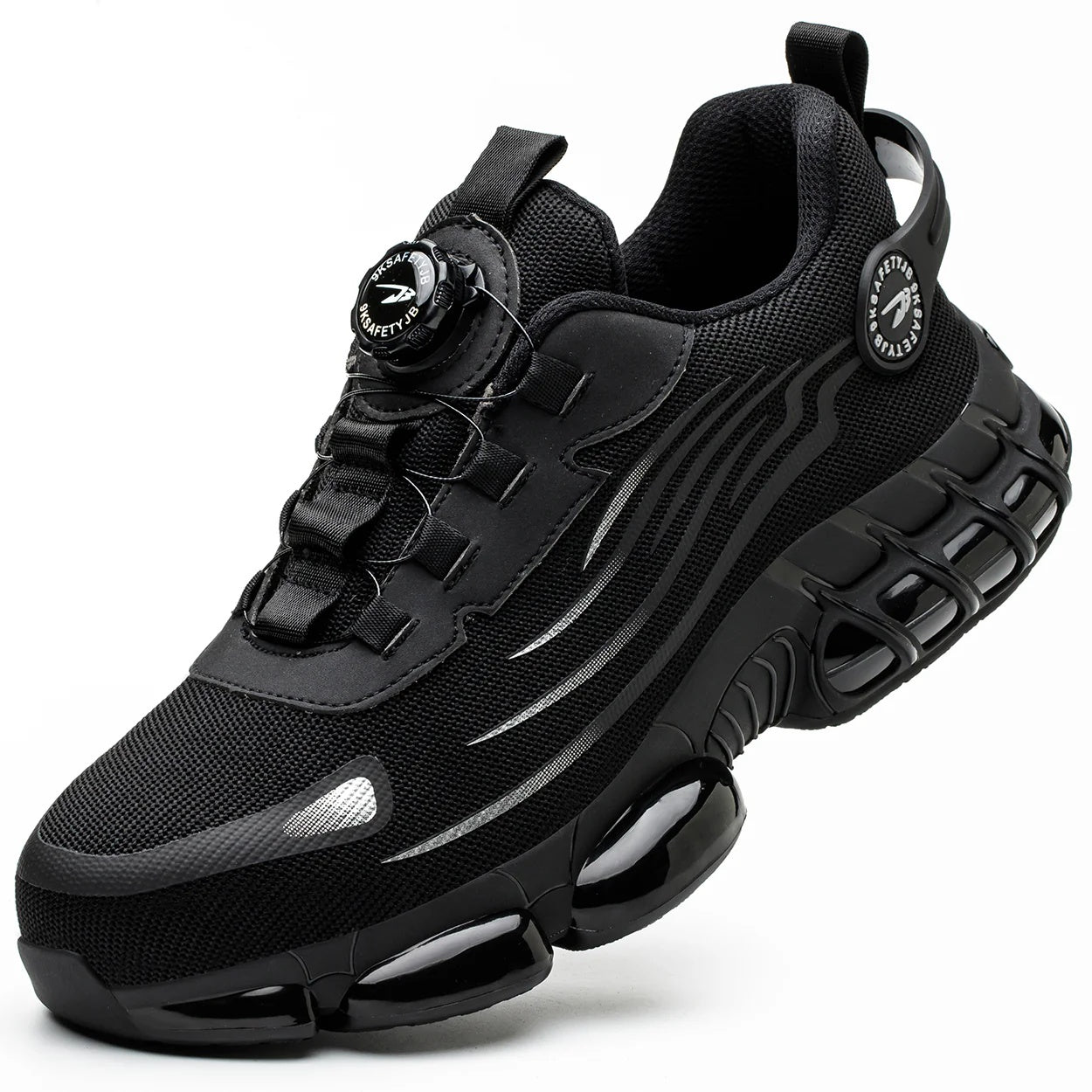 Zapatos de seguridad con punta de acero para hombre Negro