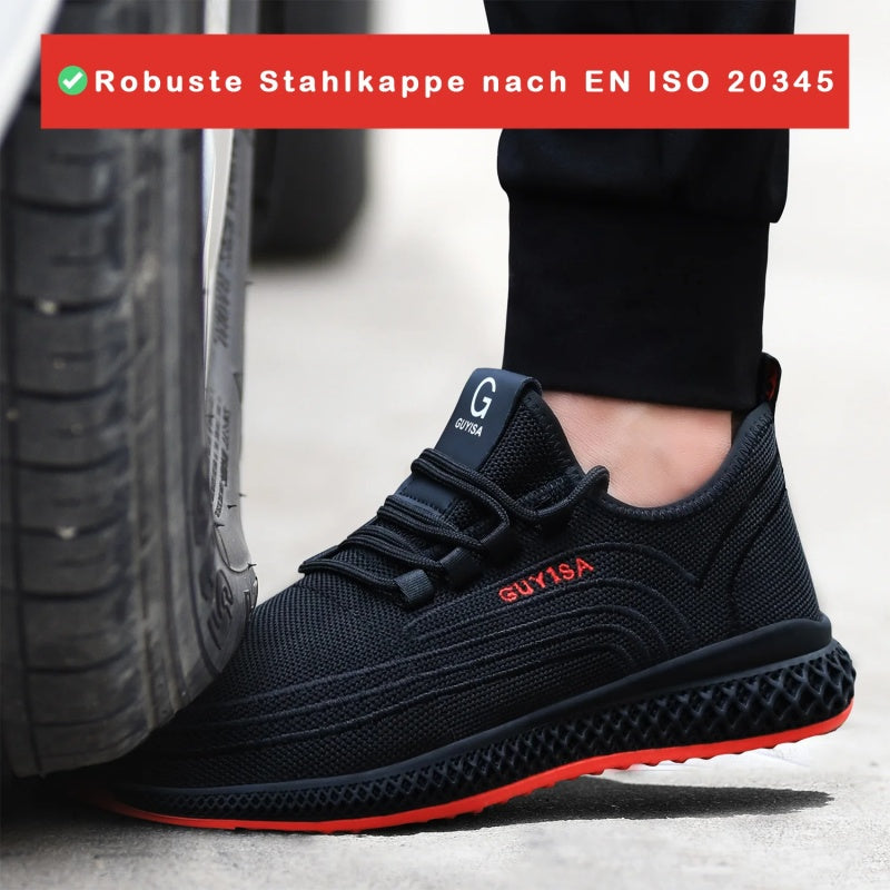 Zapatos de seguridad S1 ligeros, con punta de acero y transpirables