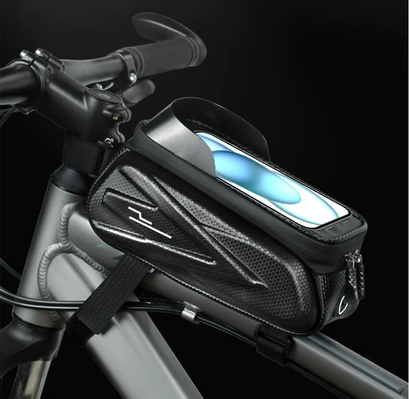 Bolsa para Móvil de Bicicleta Impermeable | Bolsa Rígida de Tubo Superior para MTB y Carretera