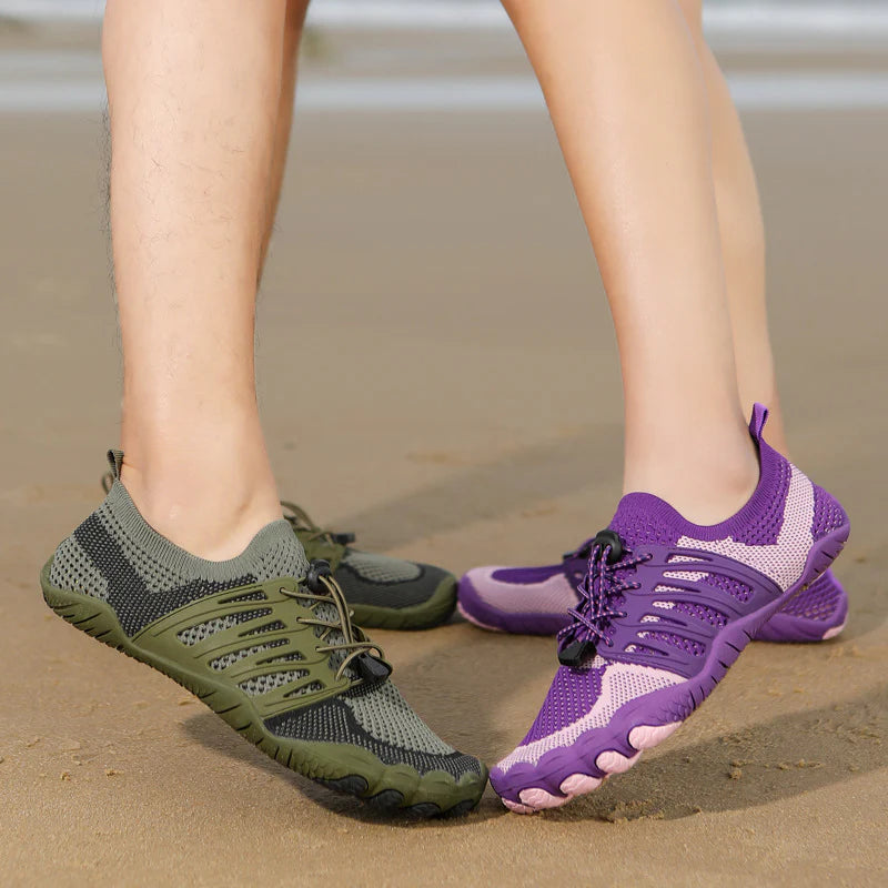 Zapatos de agua antideslizantes unisex estilo barefoot para exterior Negro