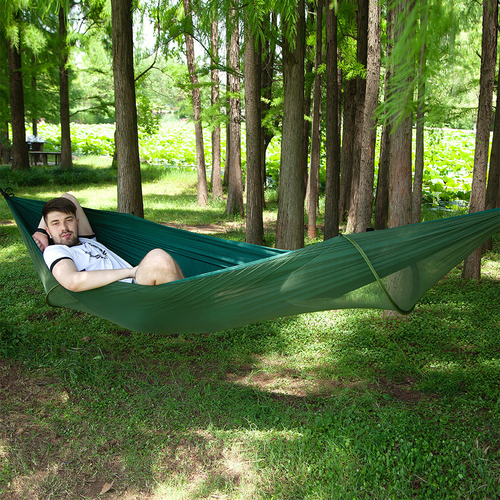 Hamaca de Camping Automática con Mosquitera, Nailon para 1-2 Personas