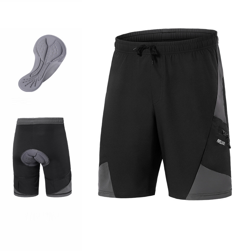 Pantalones de Bici Holgados Hombre con Bolsillos y Cojín Ergonómico