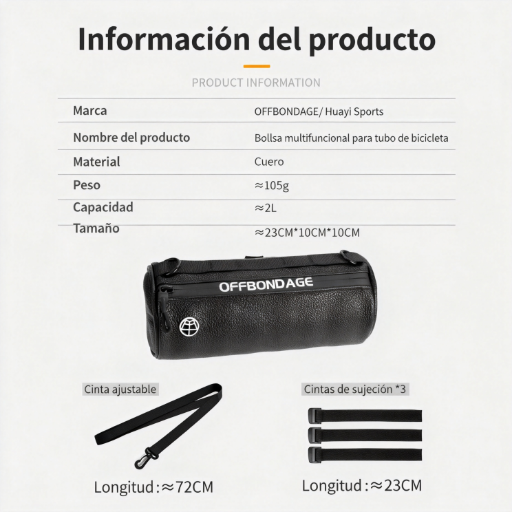 Bolsa Frontal Impermeable para Bicicleta MTB de Gran Capacidad