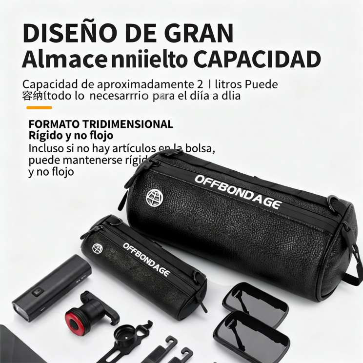 Bolsa Frontal Impermeable para Bicicleta MTB de Gran Capacidad