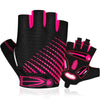 Guantes de Ciclismo: Ligeros, con Gel y Antideslizantes Rojo