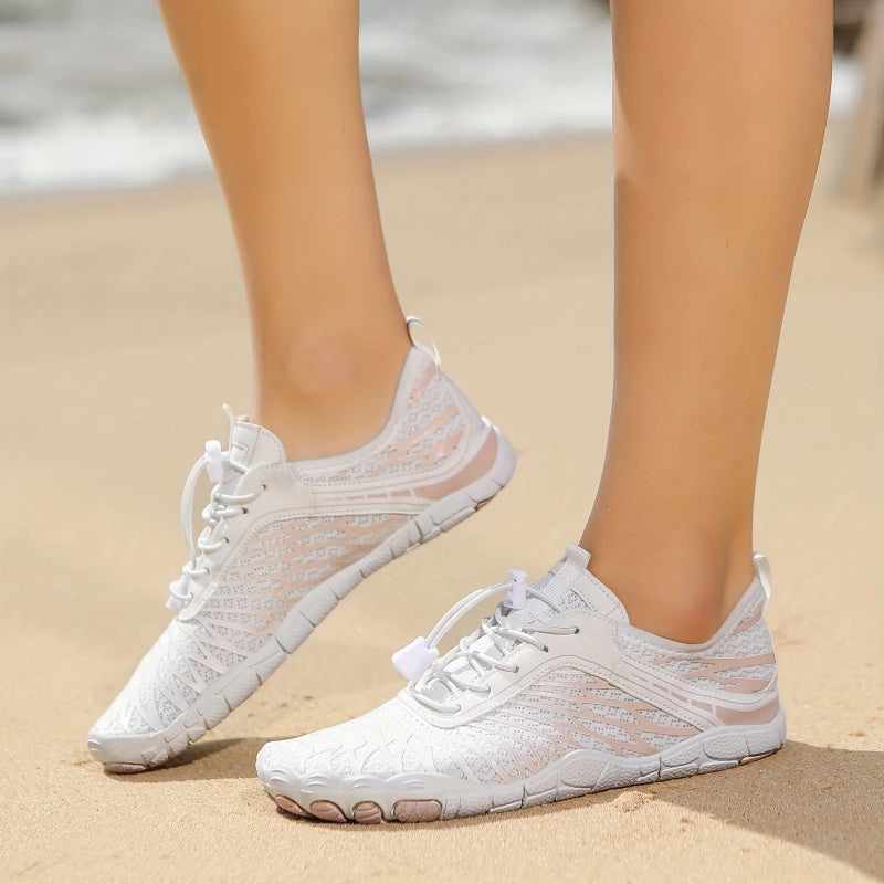 Zapatos Barefoot de Fitness: Antideslizantes, Cómodos y Unisex Blanco