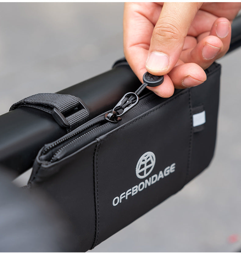 Bolsa de Tubo Superior para Bicicleta con Soporte para Móvil Impermeable MTB