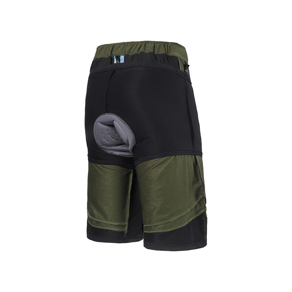 Pantalón Corto de Ciclismo Hombre 2 en 1 Desmontable con Bolsillos, Impermeable y Transpirable para MTB y Outdoor