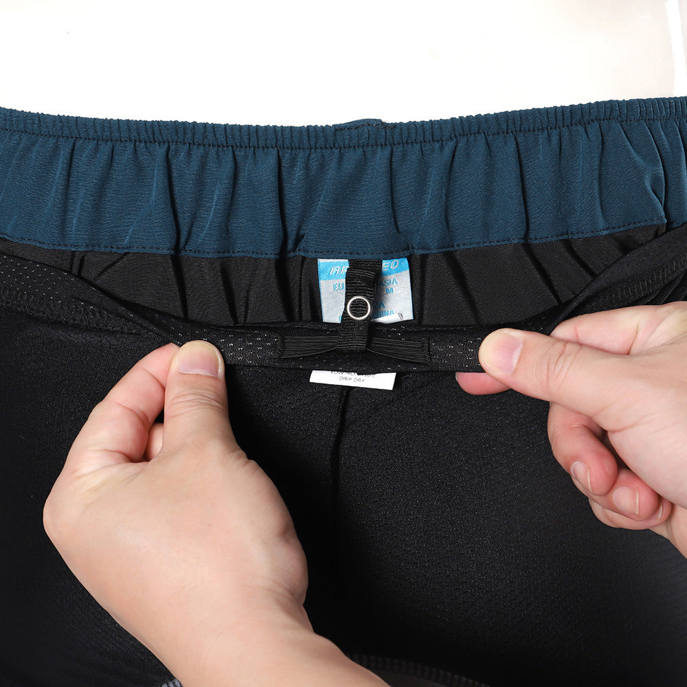Pantalón Corto de Ciclismo Hombre 2 en 1 Desmontable con Bolsillos, Impermeable y Transpirable para MTB y Outdoor