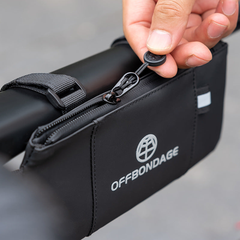 Bolsa de Tubo Superior para Bicicleta con Soporte para Móvil Impermeable MTB