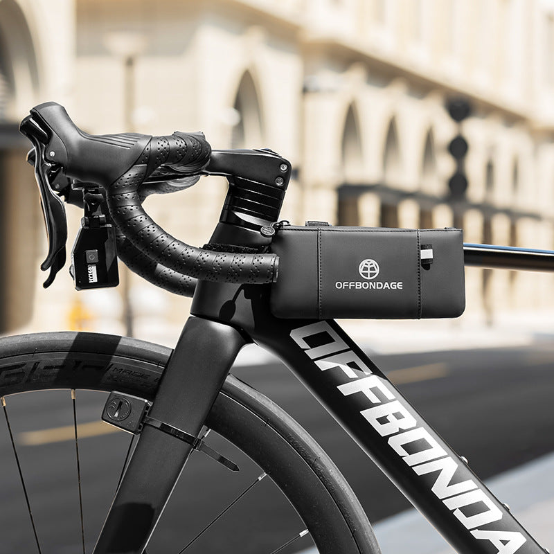 Bolsa de Tubo Superior para Bicicleta con Soporte para Móvil Impermeable MTB