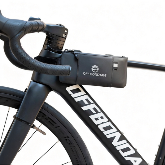 Bolsa de Tubo Superior para Bicicleta con Soporte para Móvil Impermeable MTB