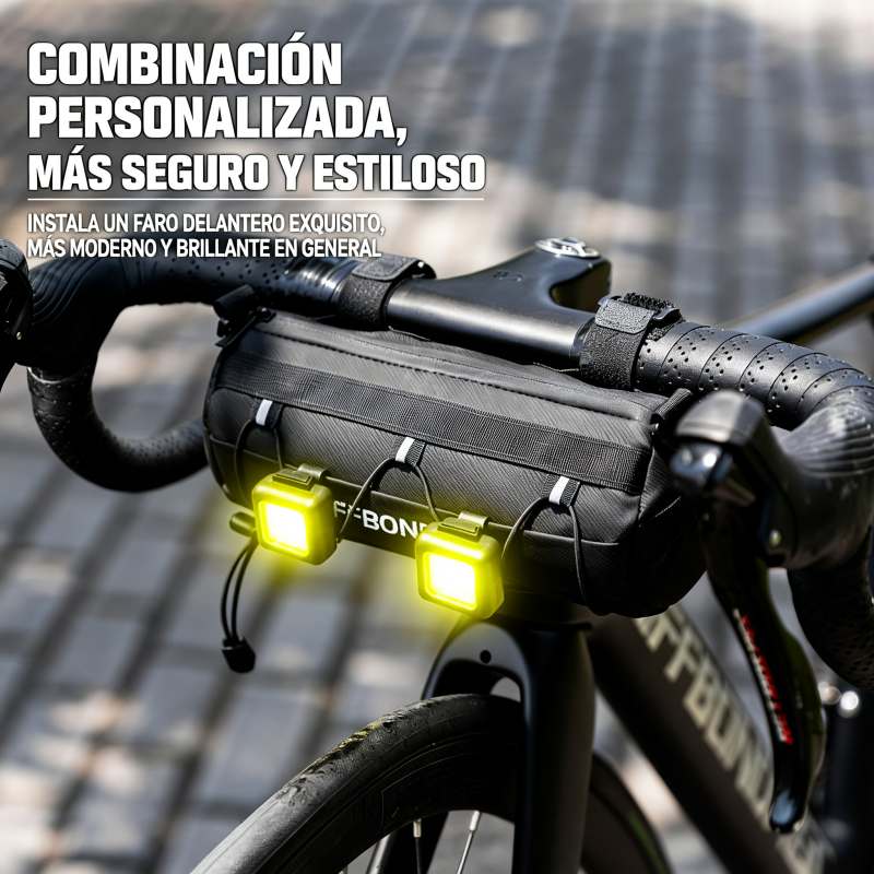 Bolsa de Manillar para Bicicleta Grande Capacidad | Bolsa Frontal Impermeable para MTB y Carretera
